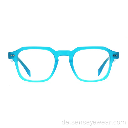 Square Design Mens Acetat optische Rahmenbrille